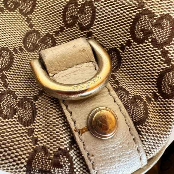 Gucci Abbey Hobo bag Cream and Brown Authentic - Picture 14 of 15